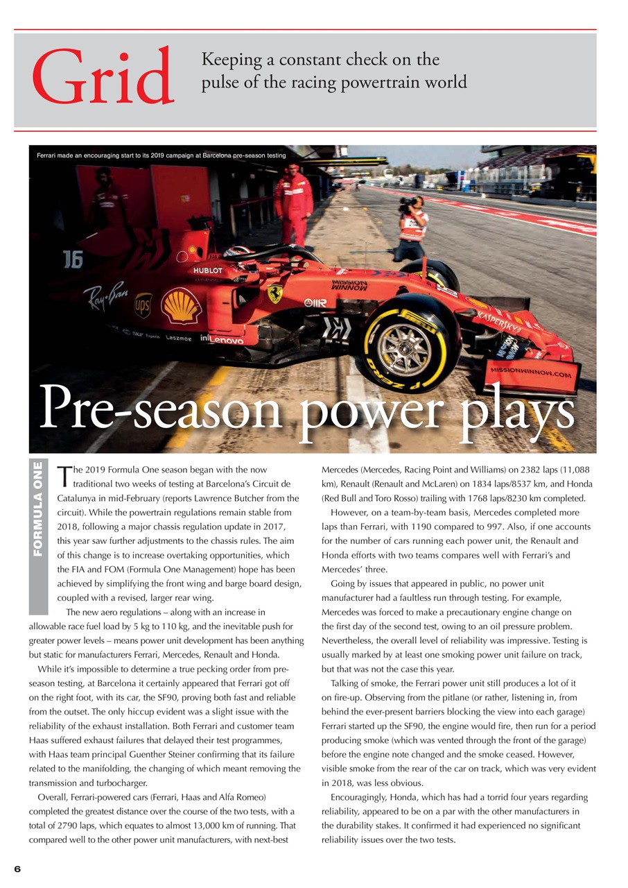 Race Engine Technology Preview Pages