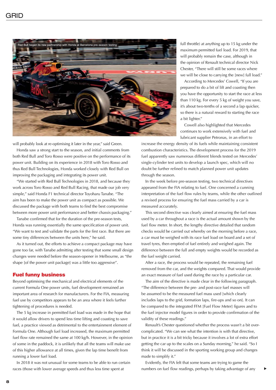 Race Engine Technology Preview Pages