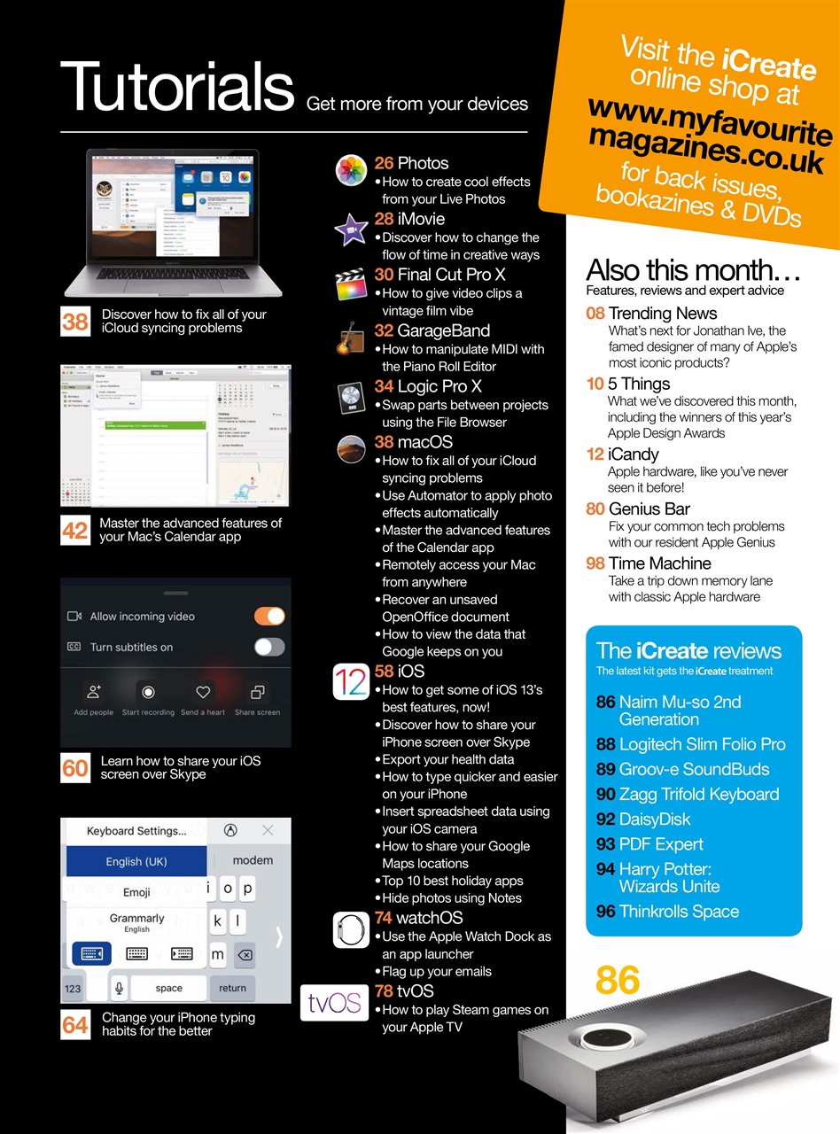 iCreate Preview Pages