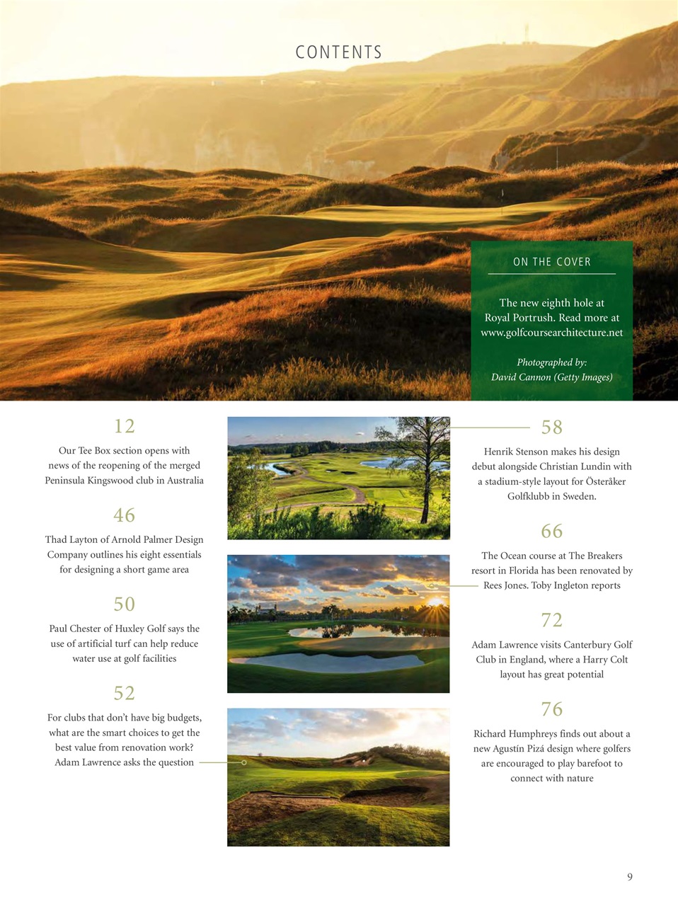 Golf Course Architecture Preview Pages