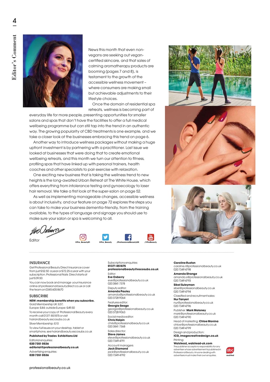 Professional Beauty Preview Pages