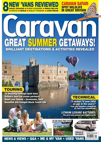 Caravan Magazine issue Great Summer Getaways | August 2019 |  Caravan Magazine