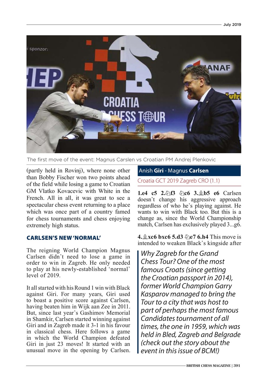 British Chess Magazine Preview Pages