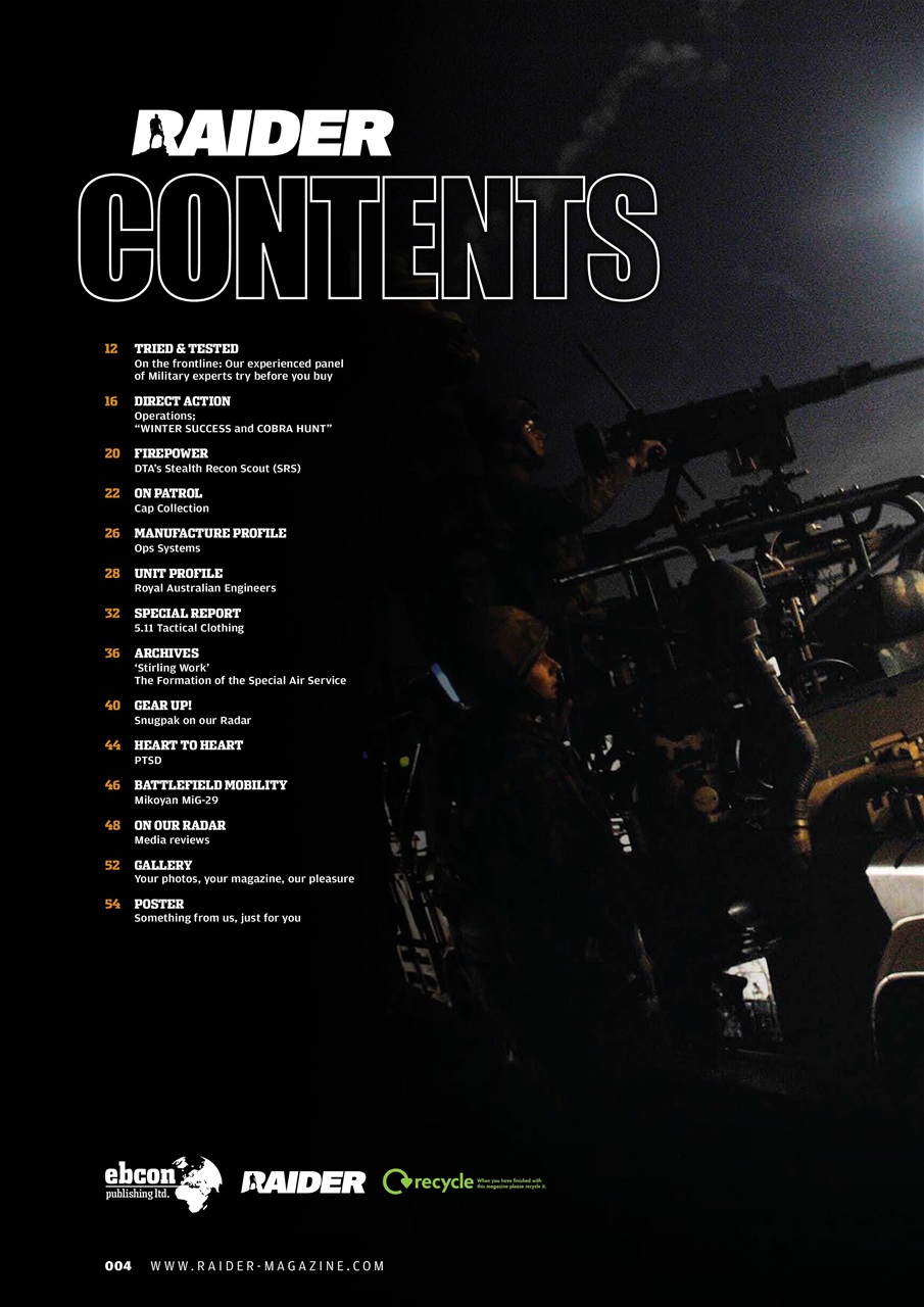 Raider Preview Pages