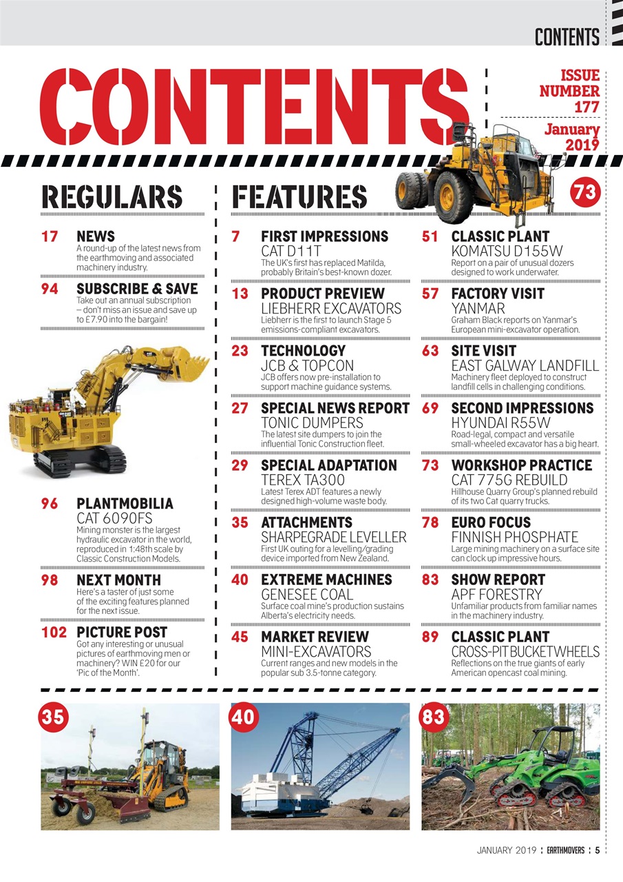Earthmovers Preview Pages