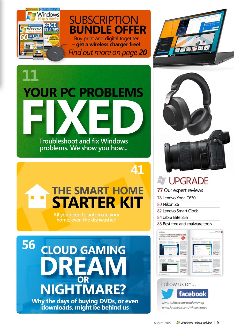 Windows Help & Advice Preview Pages