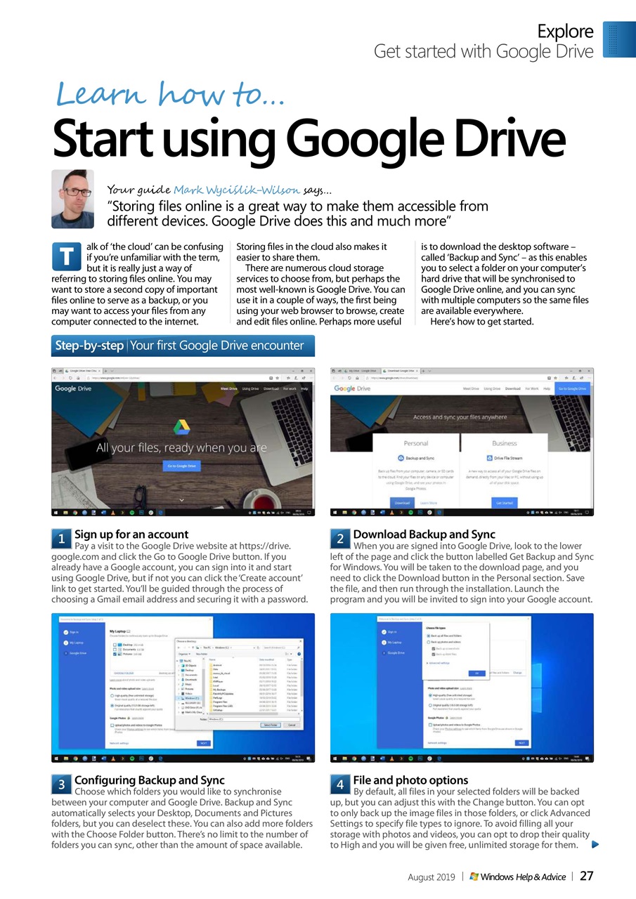 Windows Help & Advice Preview Pages