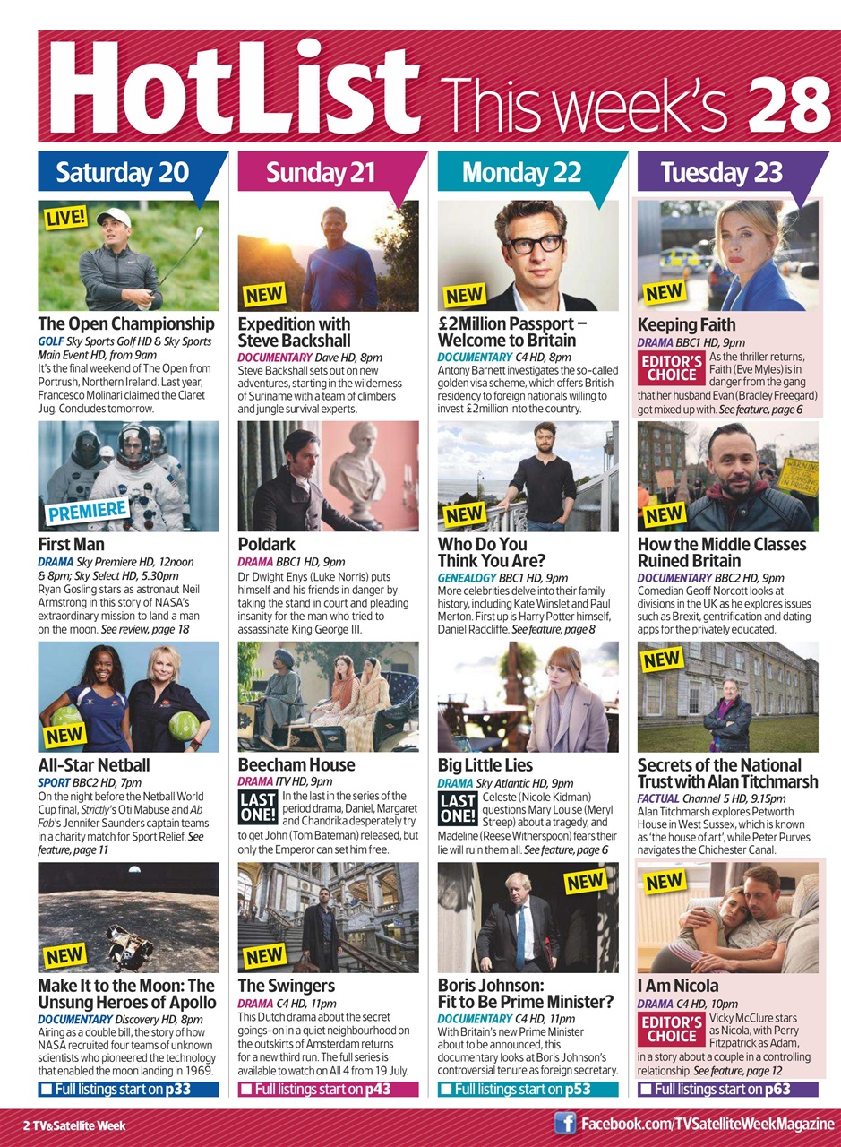 TV & Satellite Week Preview Pages