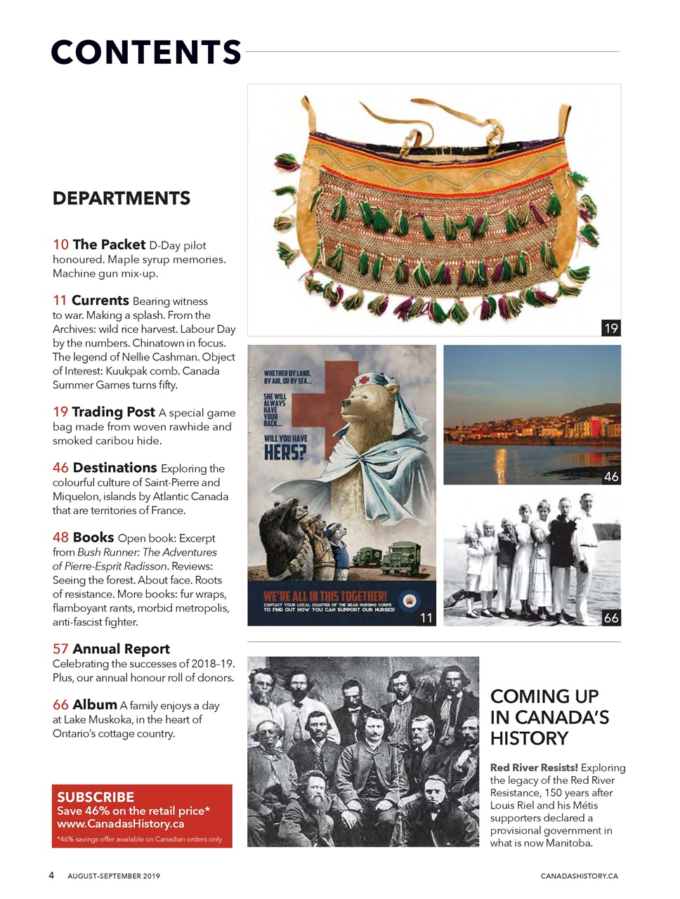 Canada's History Preview Pages