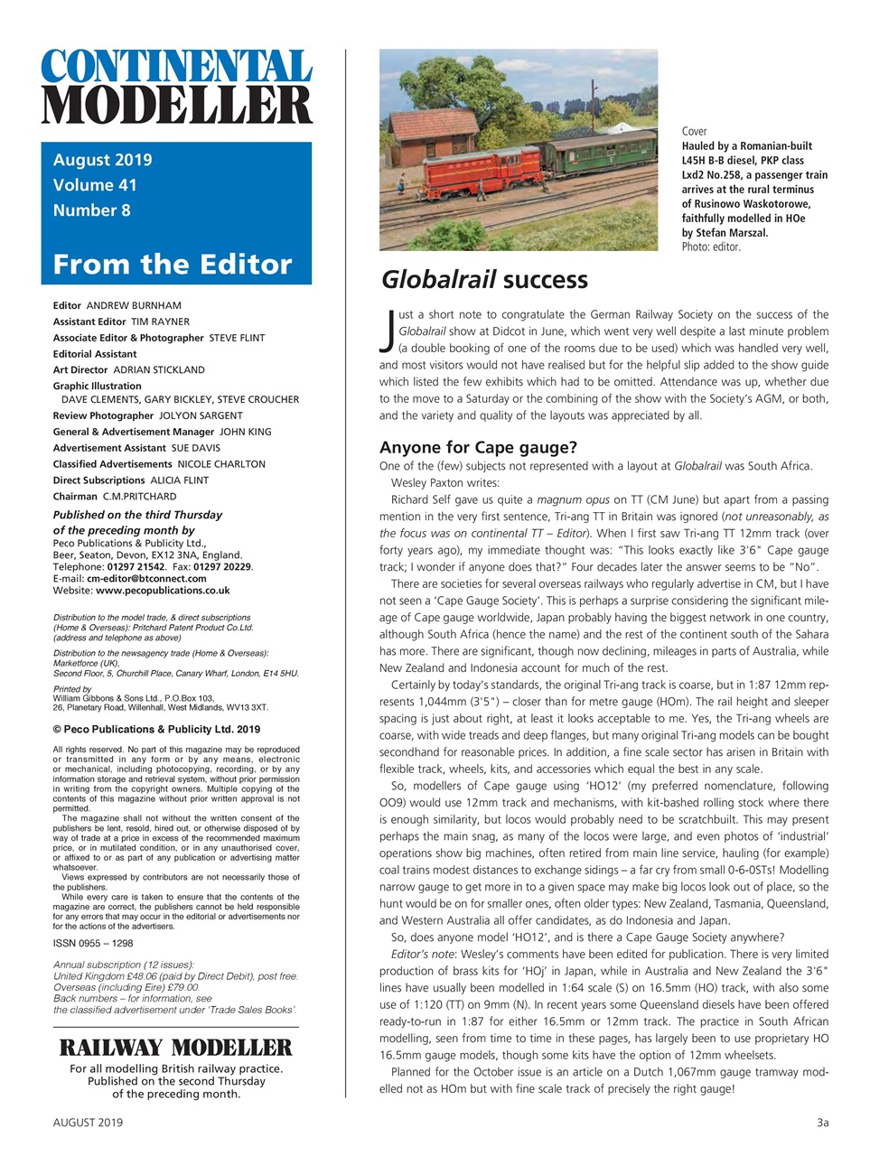 Continental Modeller Preview Pages