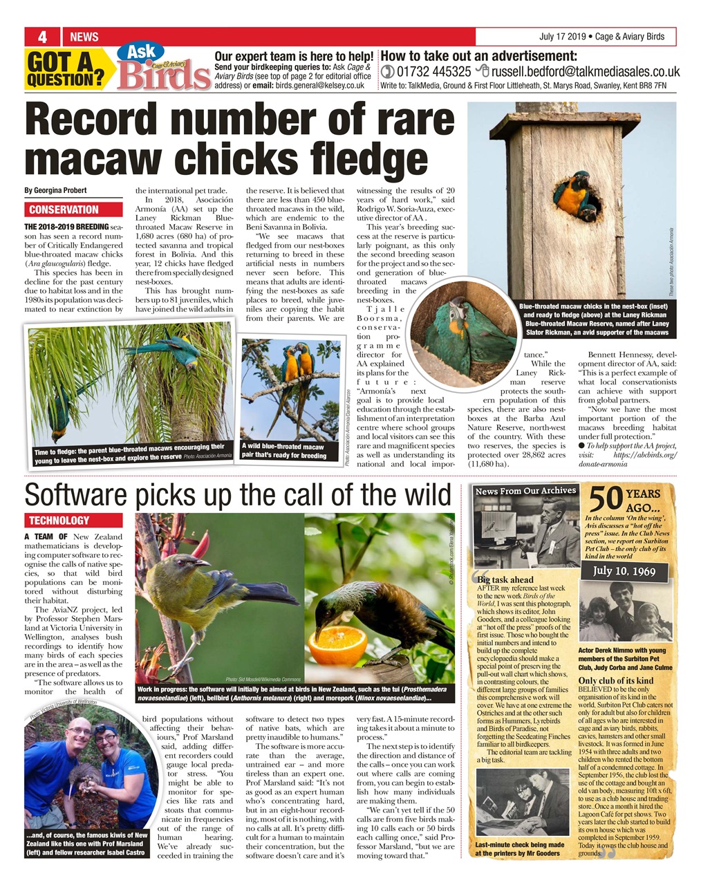 Cage & Aviary Birds Preview Pages