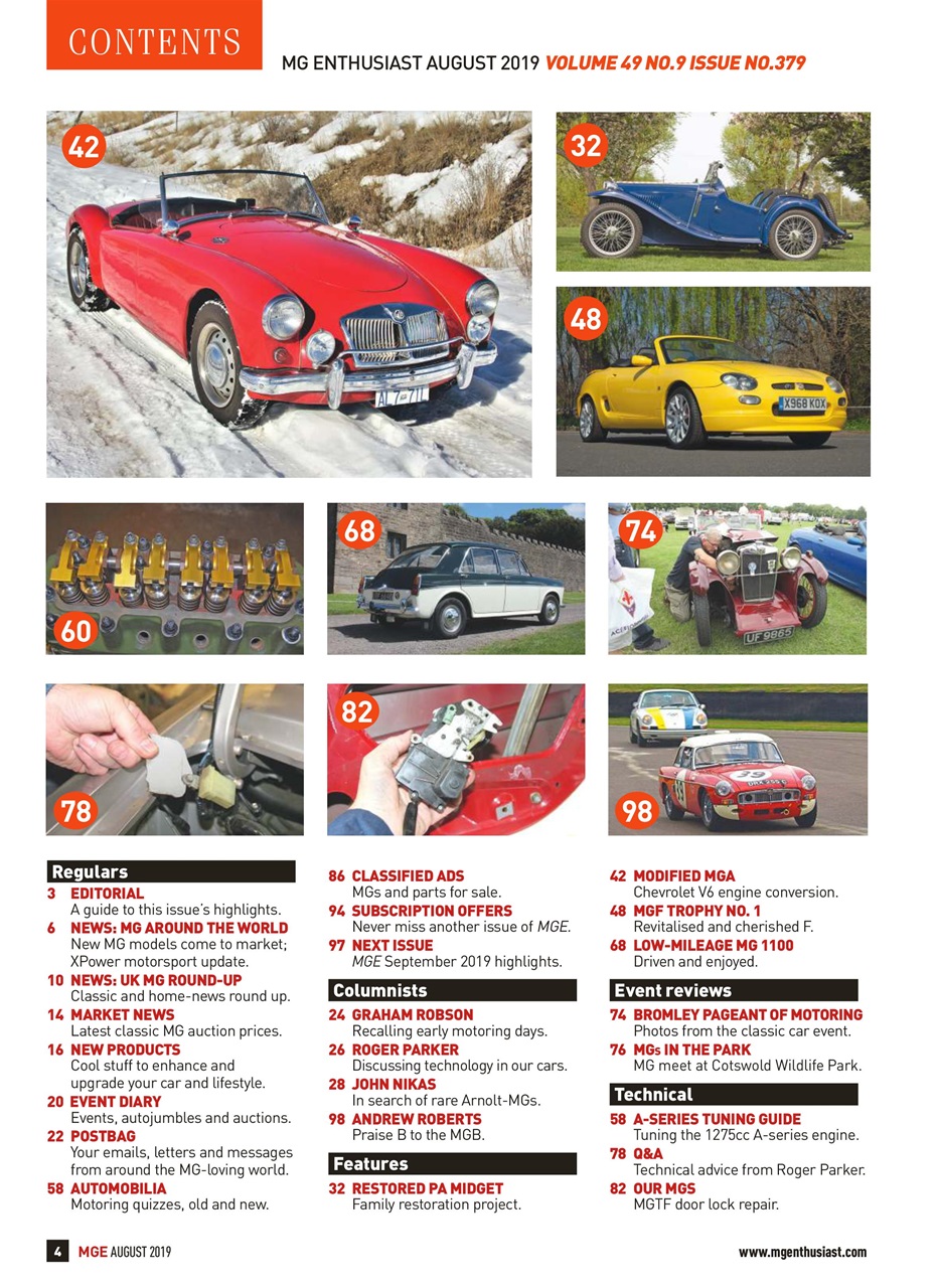 MG Enthusiast Preview Pages