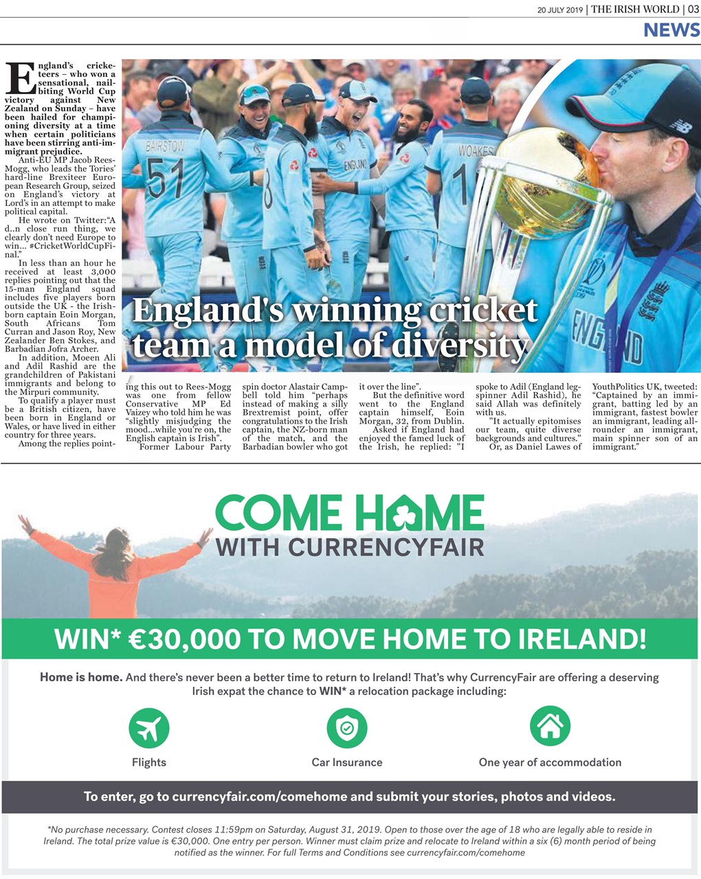 Irish World Preview Pages