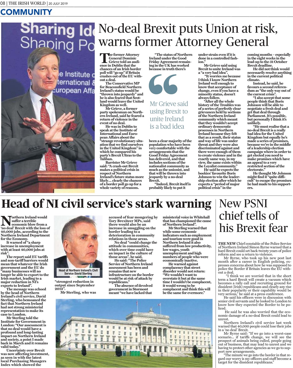 Irish World Preview Pages