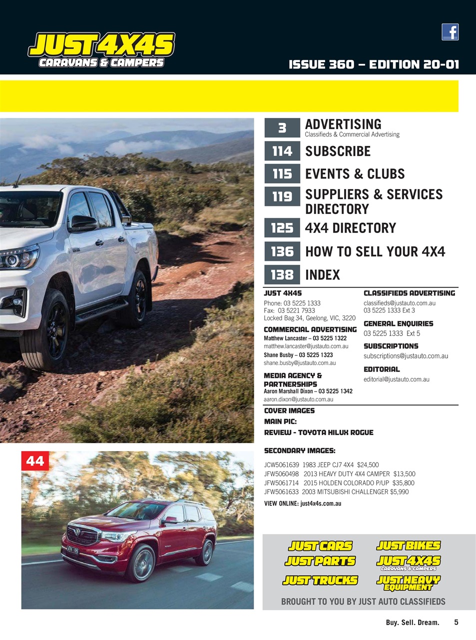 JUST 4X4S Preview Pages