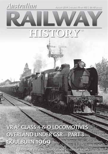 Australian Railway History issue 