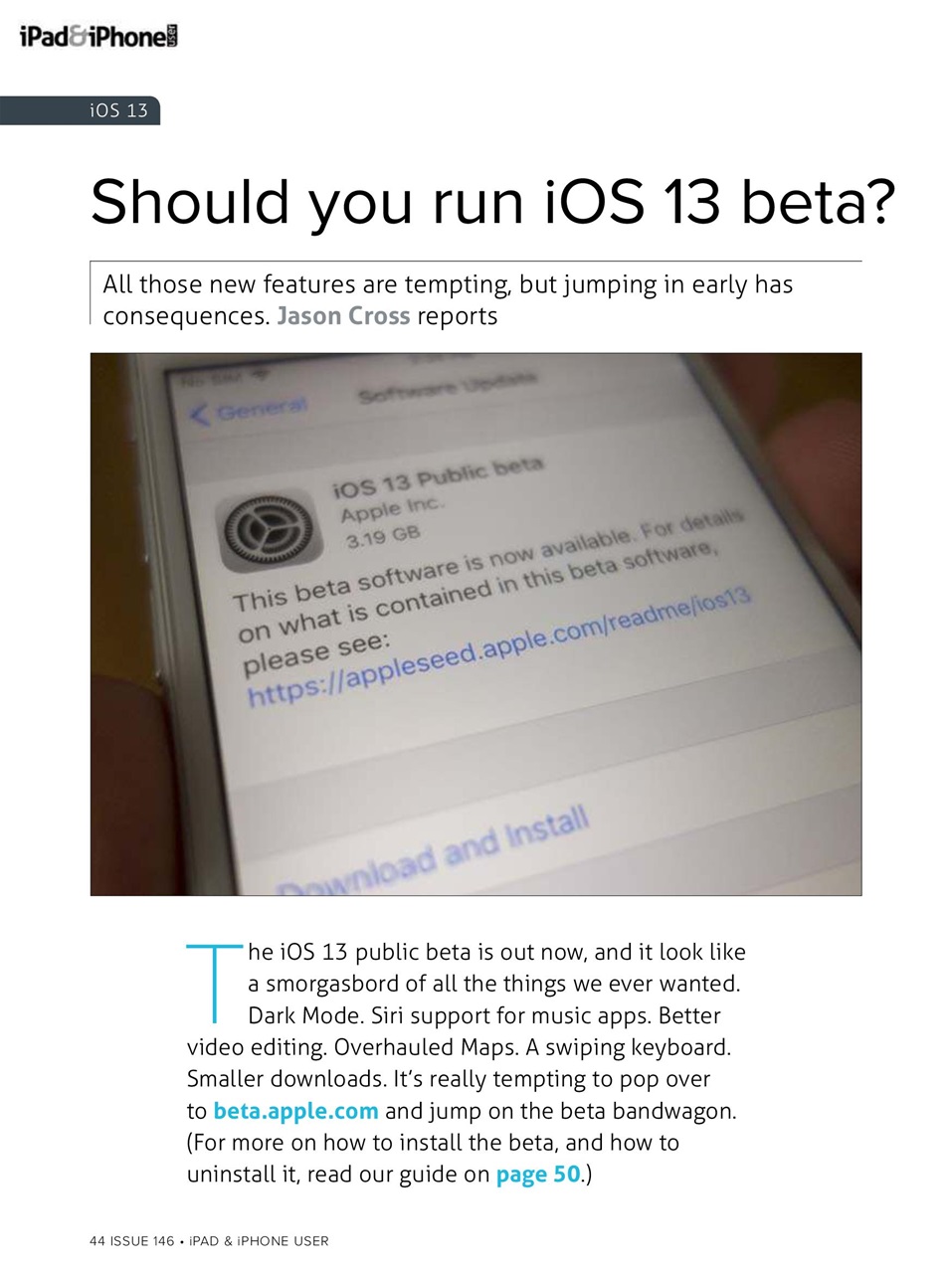 iPad and iPhone User Preview Pages
