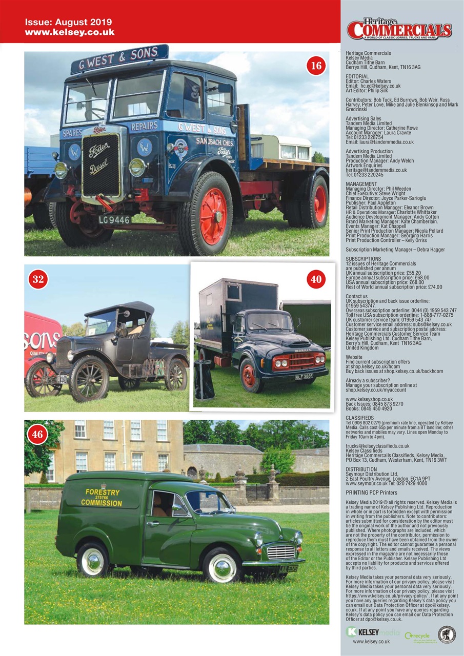 Heritage Commercials Magazine Preview Pages