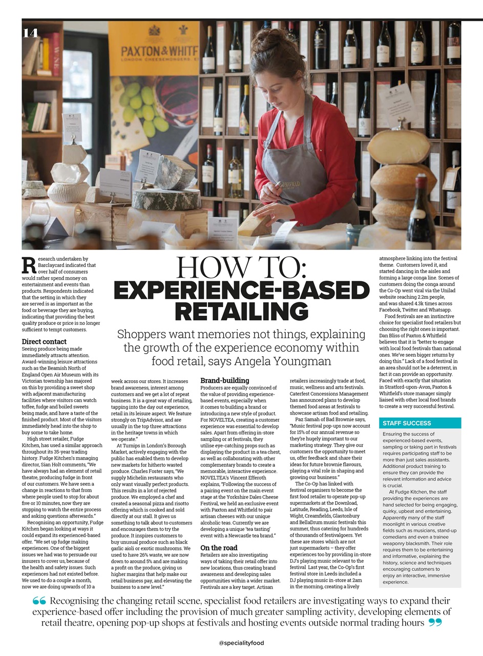 Speciality Food Preview Pages