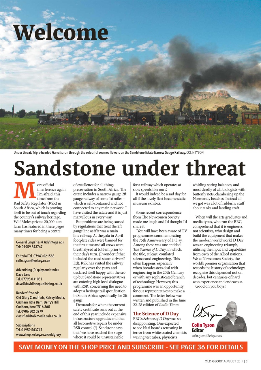 Old Glory Magazine Preview Pages