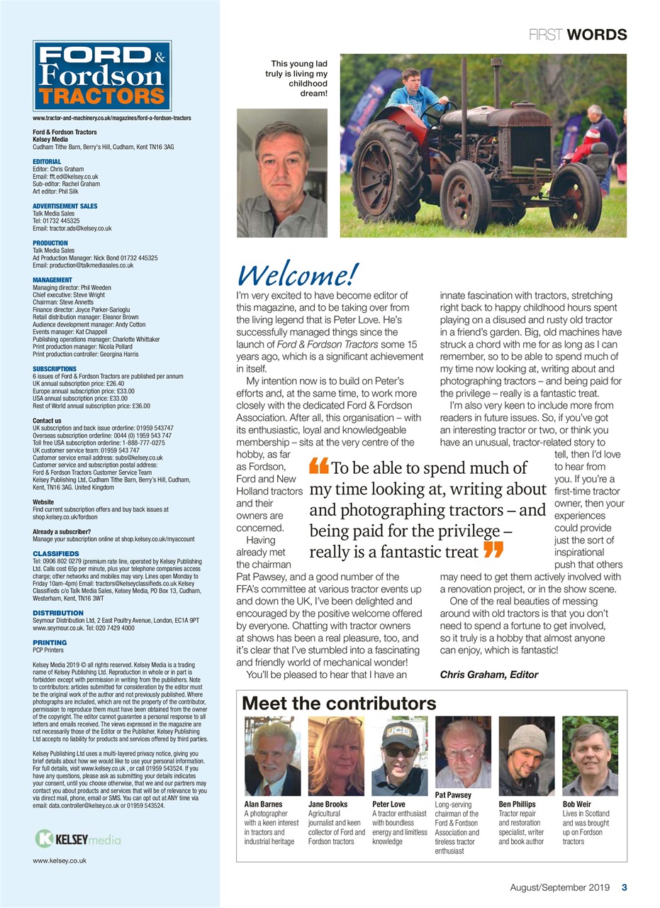 Ford & Fordson Preview Pages