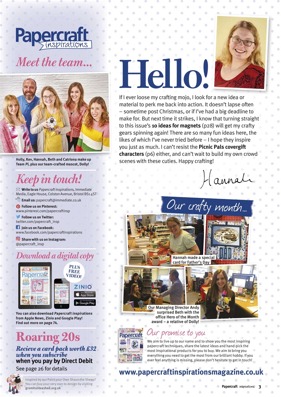Papercraft Inspirations Preview Pages