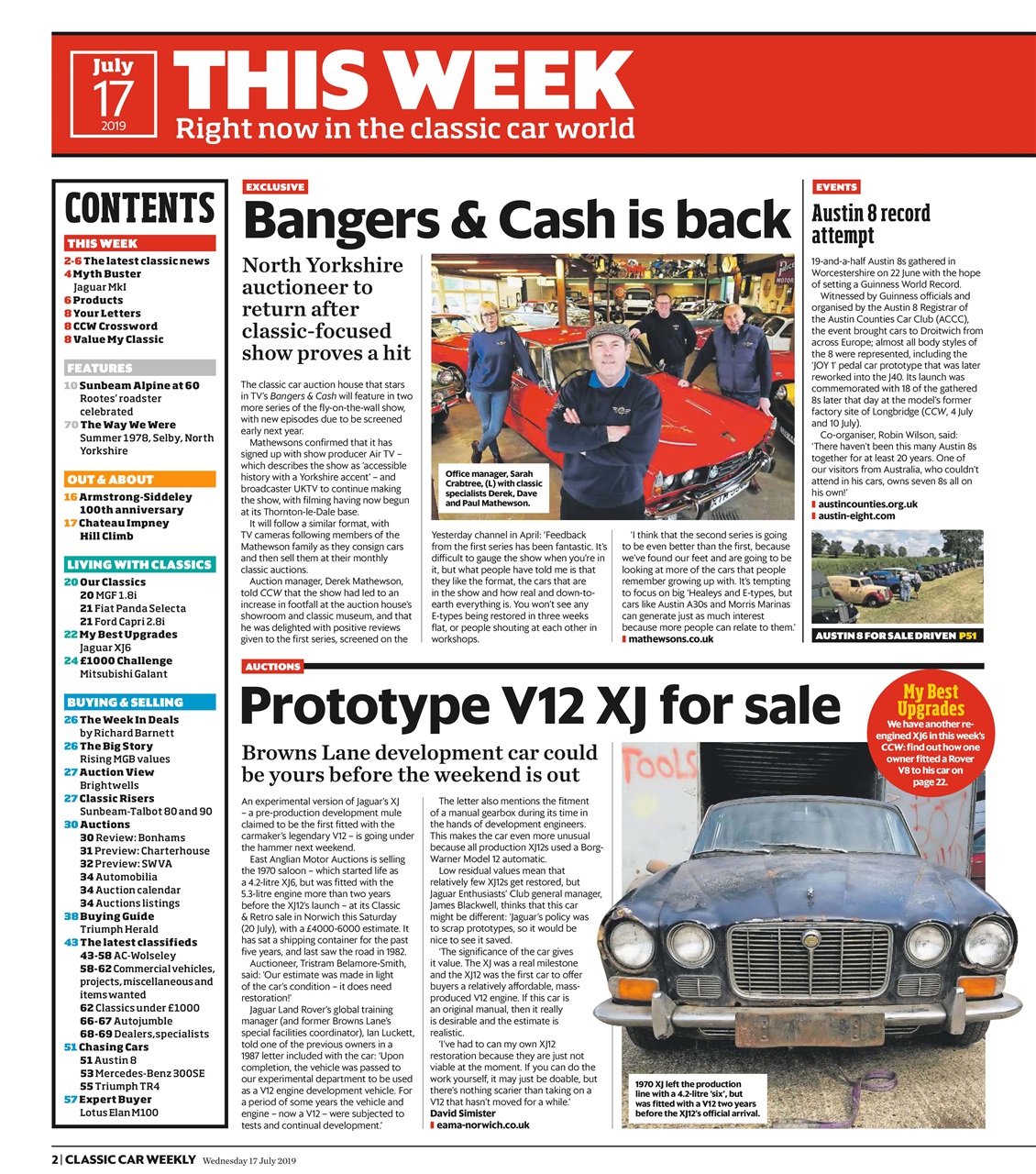 Classic Car Weekly Preview Pages