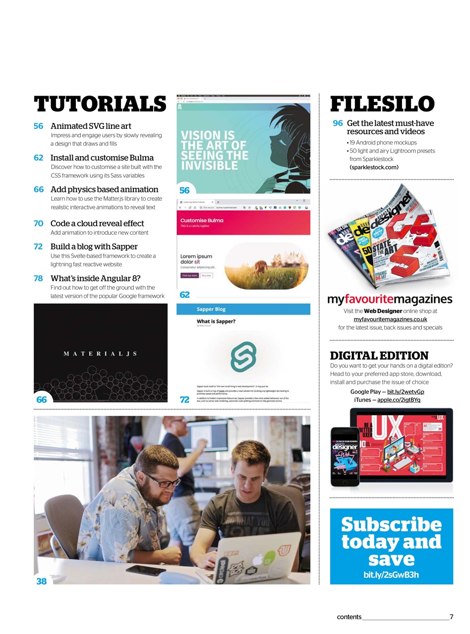 Web Designer Preview Pages