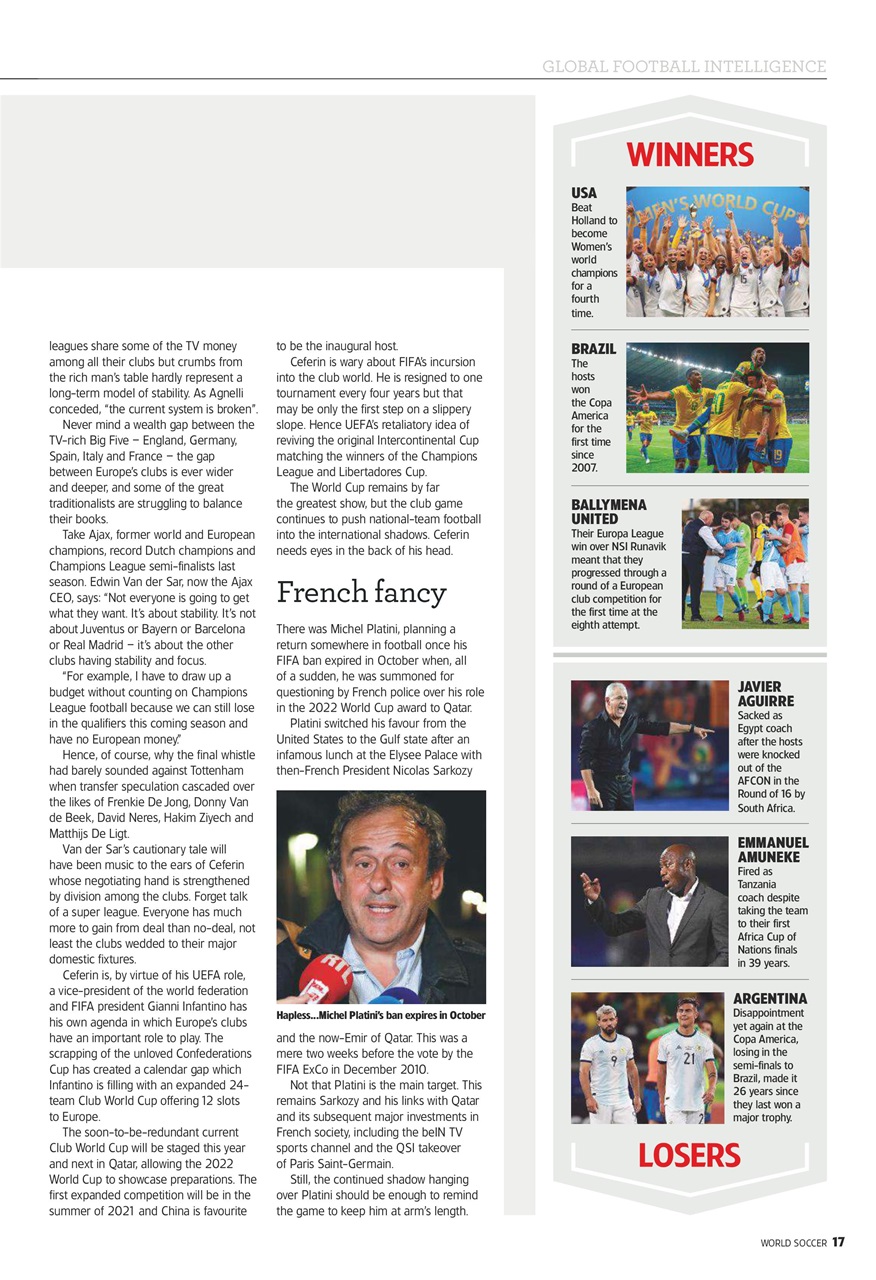 World Soccer Preview Pages