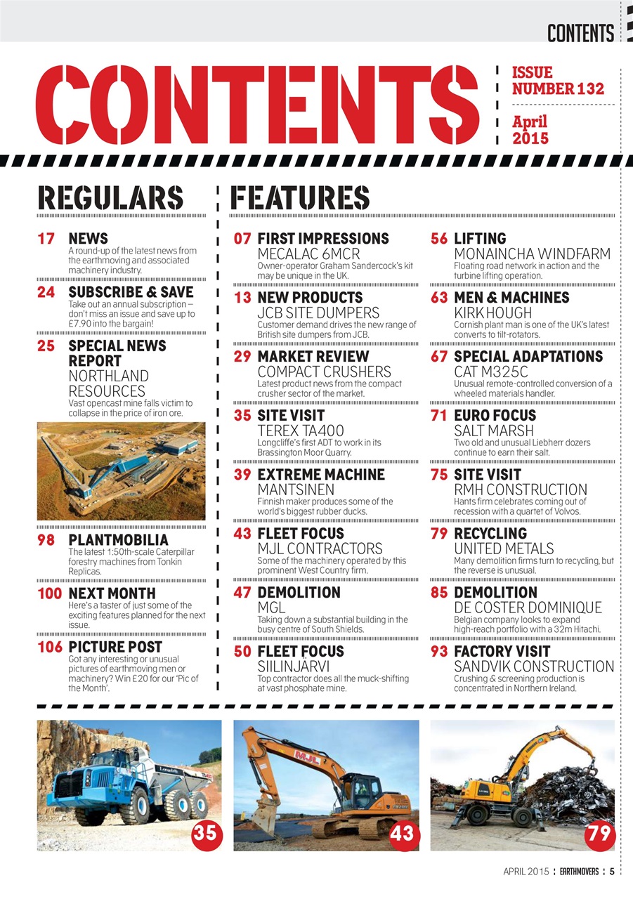 Earthmovers Preview Pages