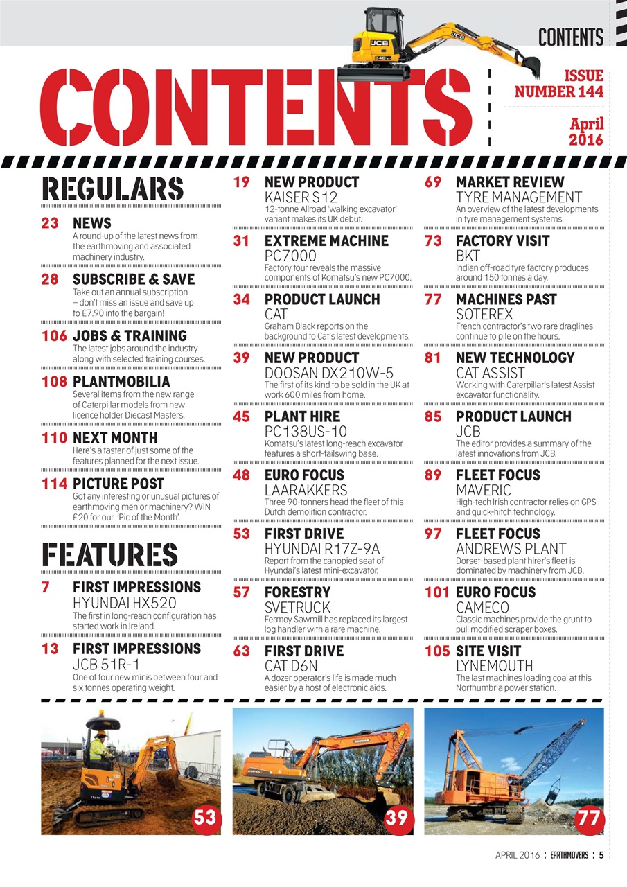 Earthmovers Preview Pages