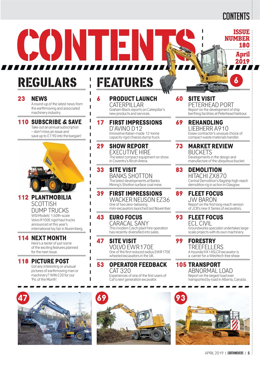 Earthmovers Preview Pages