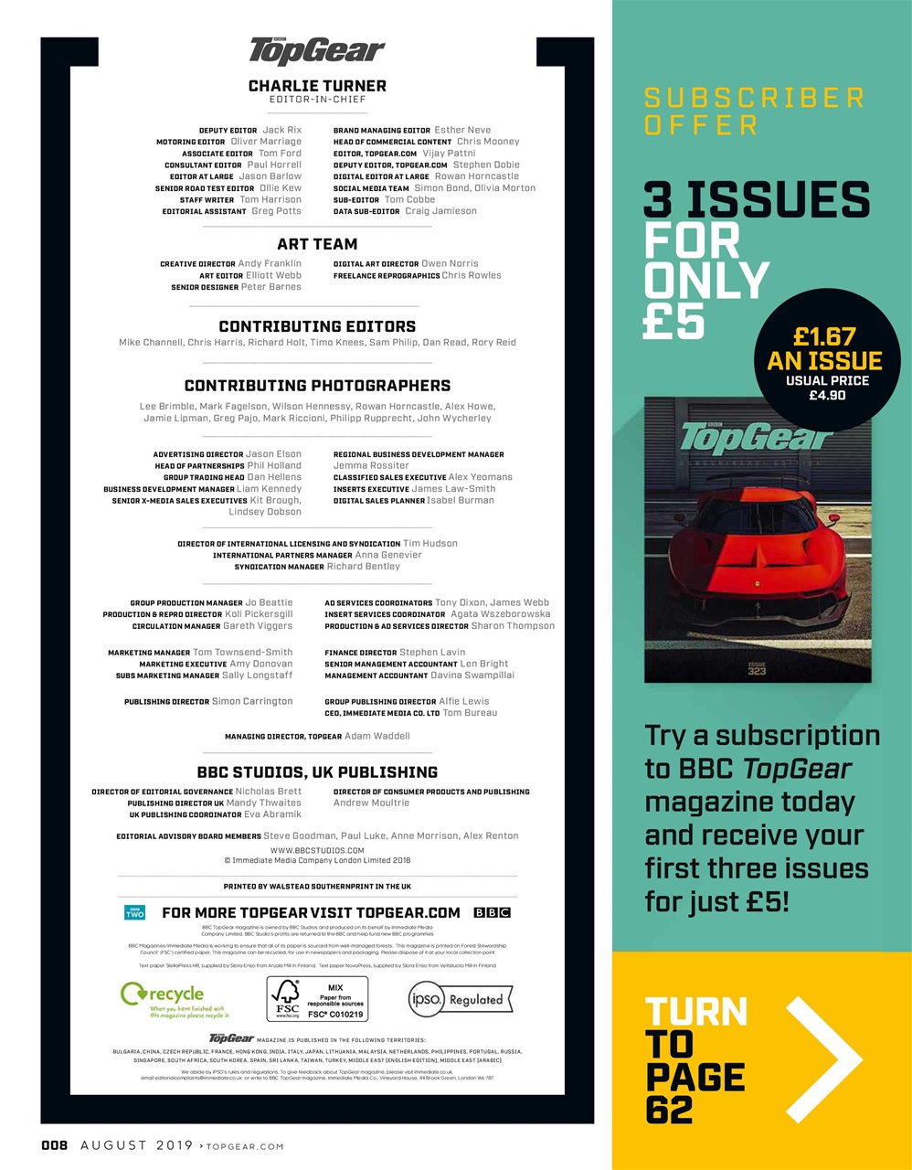 BBC Top Gear Magazine Preview Pages