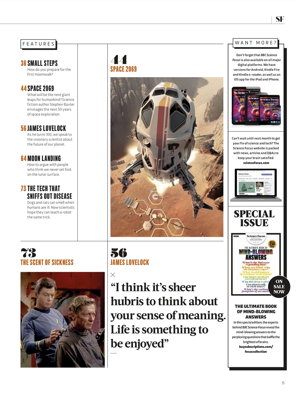BBC Science Focus Magazine Preview Pages
