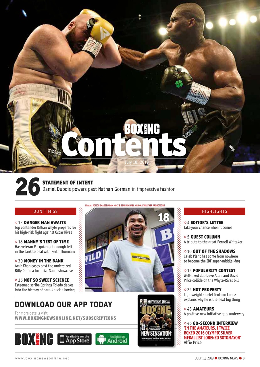 Boxing News Preview Pages