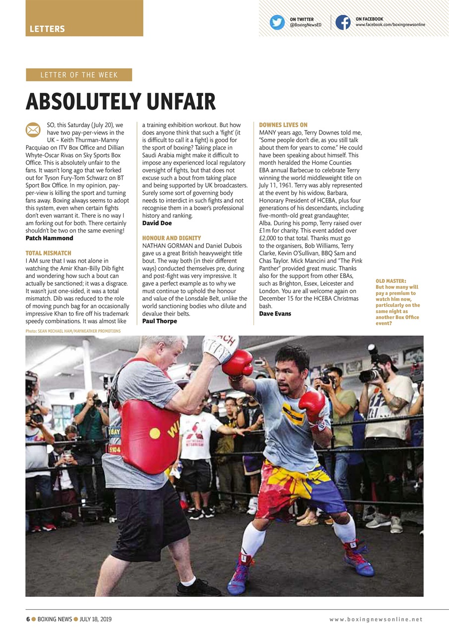 Boxing News Preview Pages
