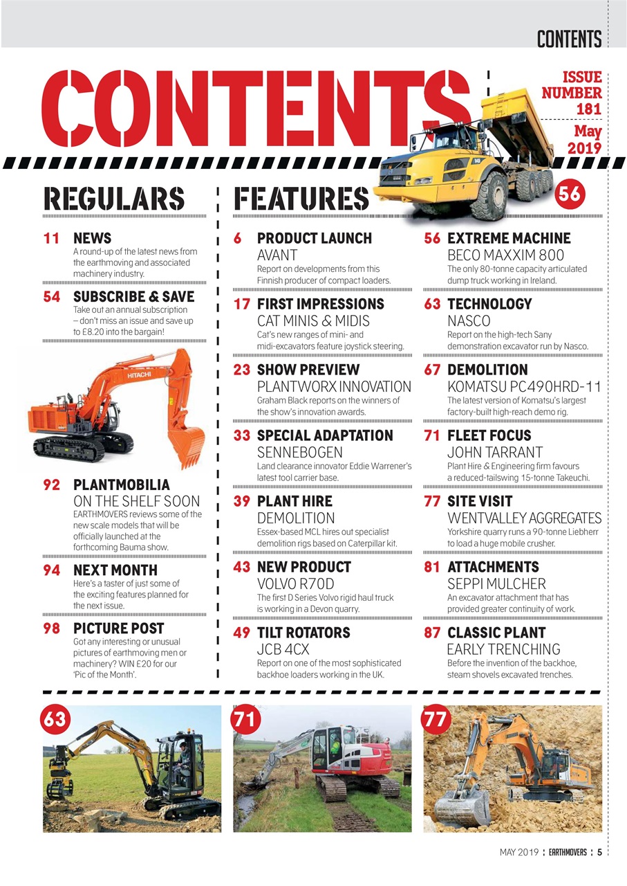 Earthmovers Preview Pages