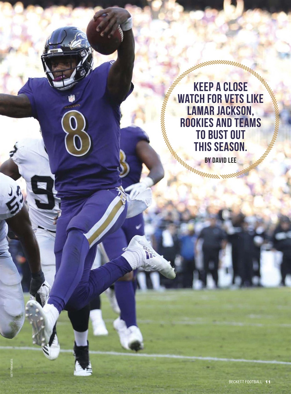 Beckett Football Magazine Preview Pages