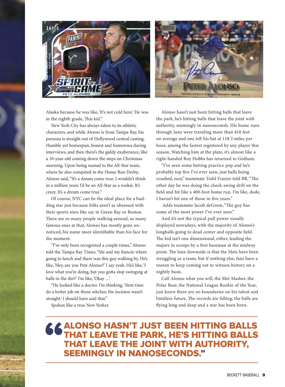 Beckett Baseball Magazine Preview Pages