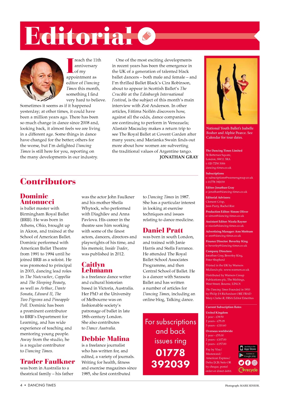 Dancing Times Preview Pages