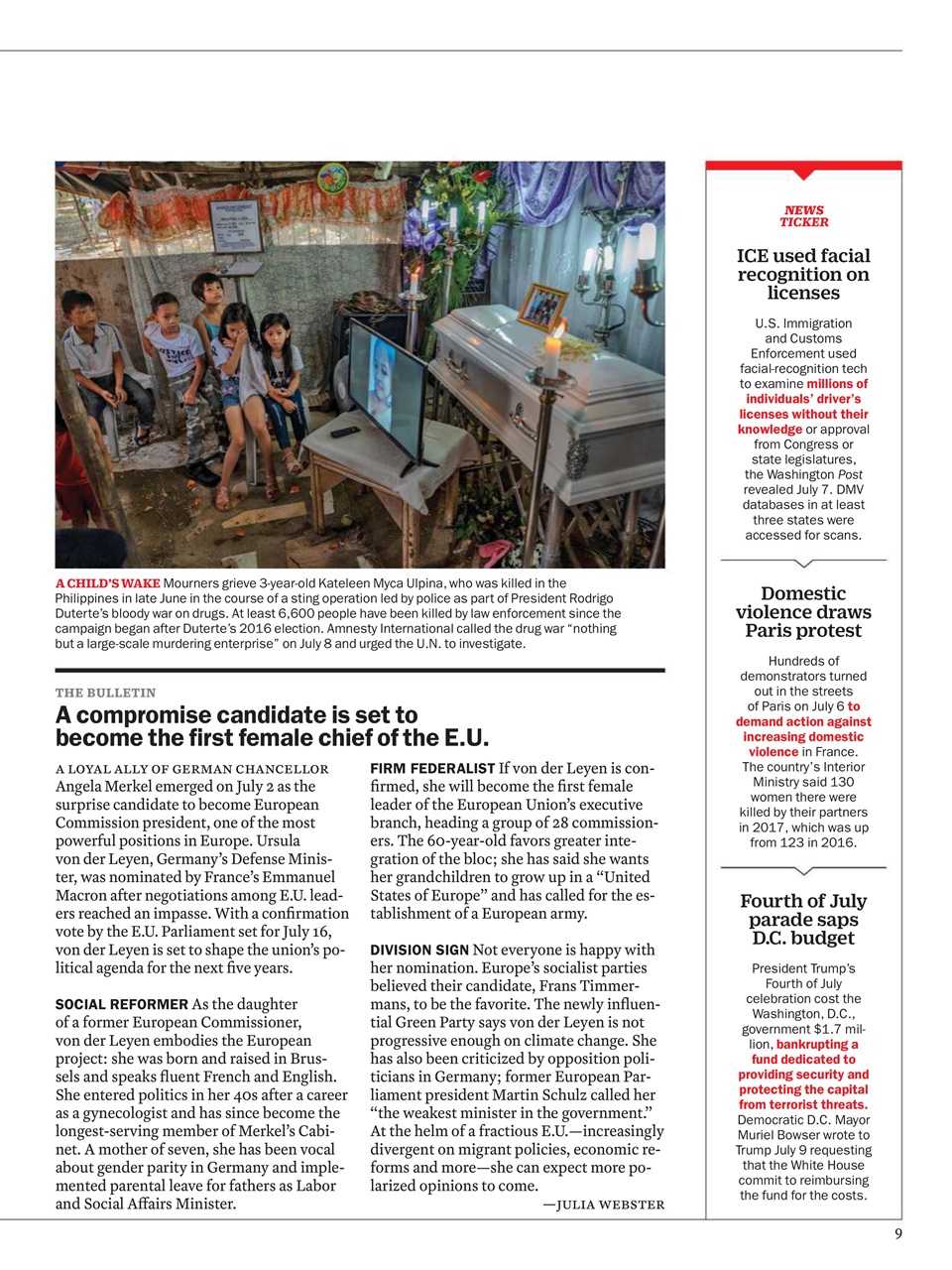 TIME Magazine Europe Preview Pages