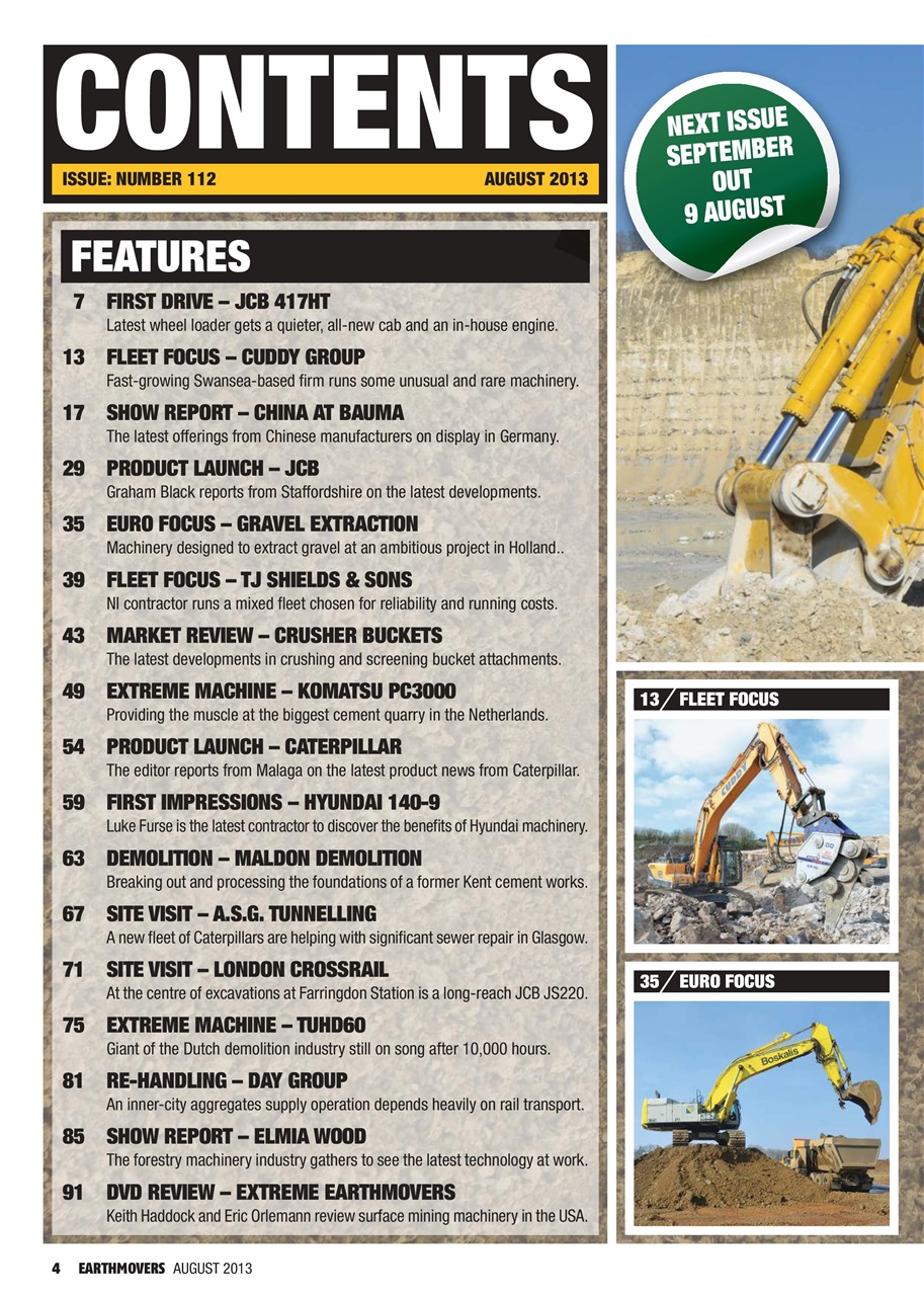 Earthmovers Preview Pages