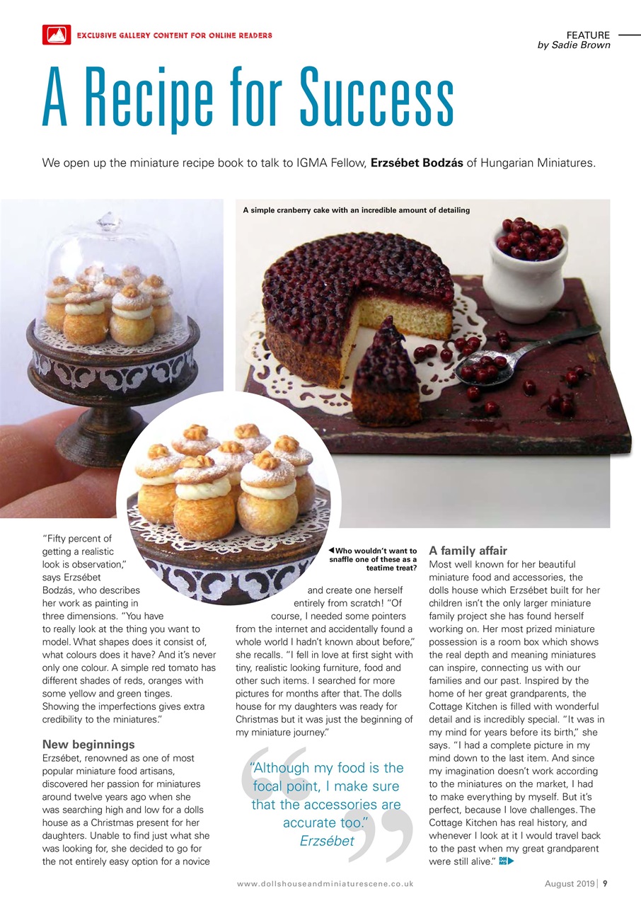 Dolls House and Miniature Scene Preview Pages