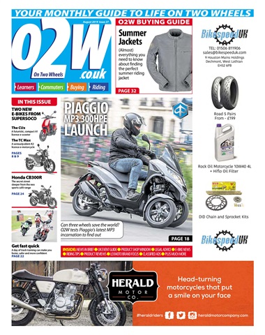 On Two Wheels August 2019 issue On Two Wheels August 2019