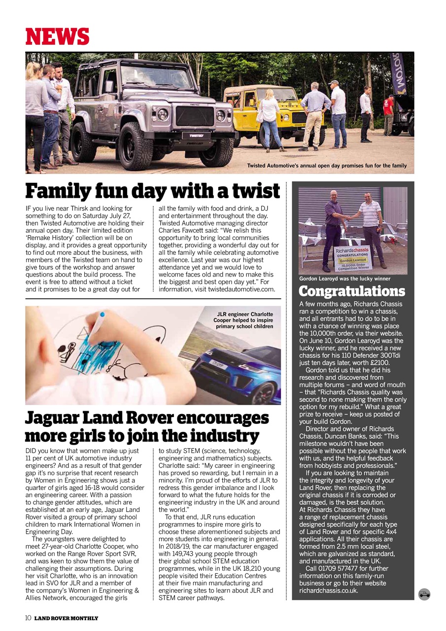 Land Rover Monthly Preview Pages