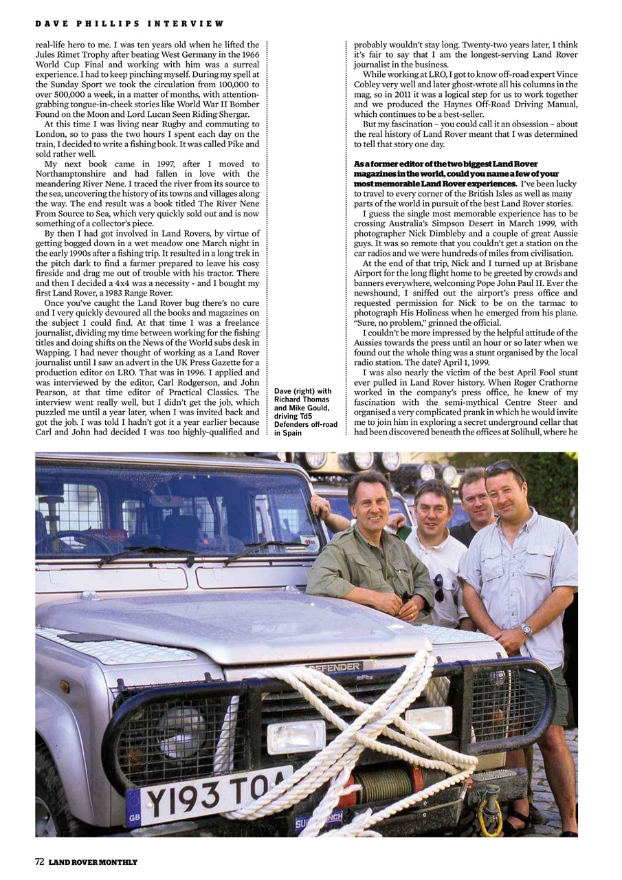 Land Rover Monthly Preview Pages