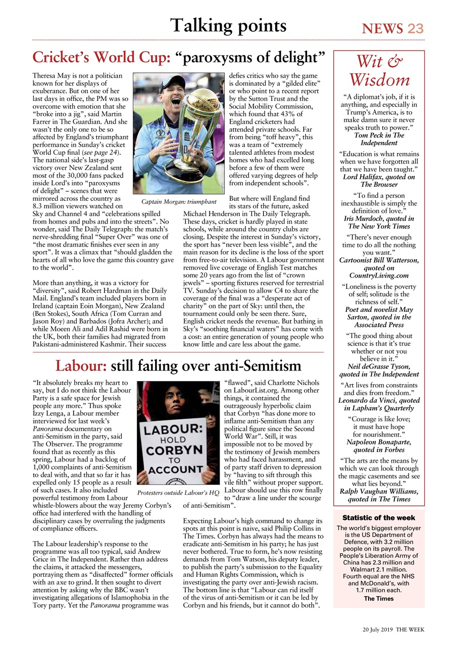 The Week Preview Pages