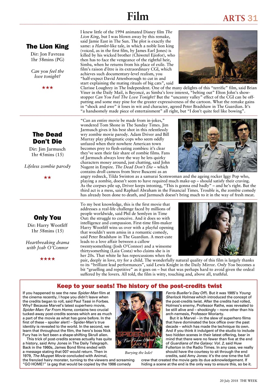 The Week Preview Pages