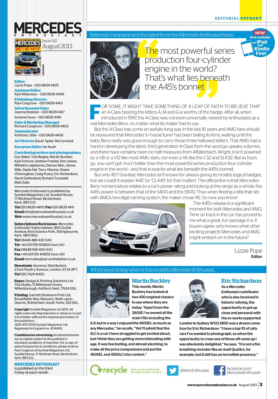 Mercedes Enthusiast Preview Pages