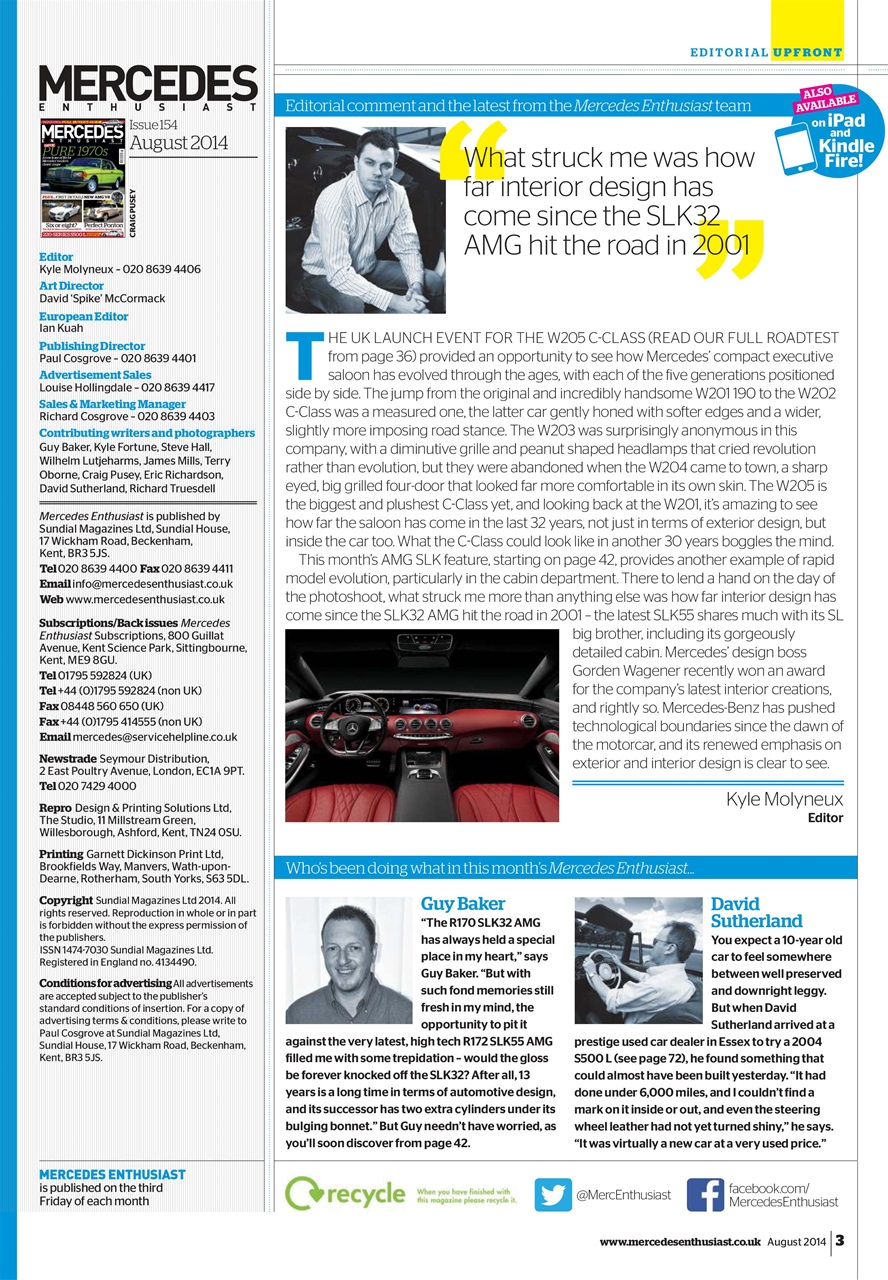 Mercedes Enthusiast Preview Pages